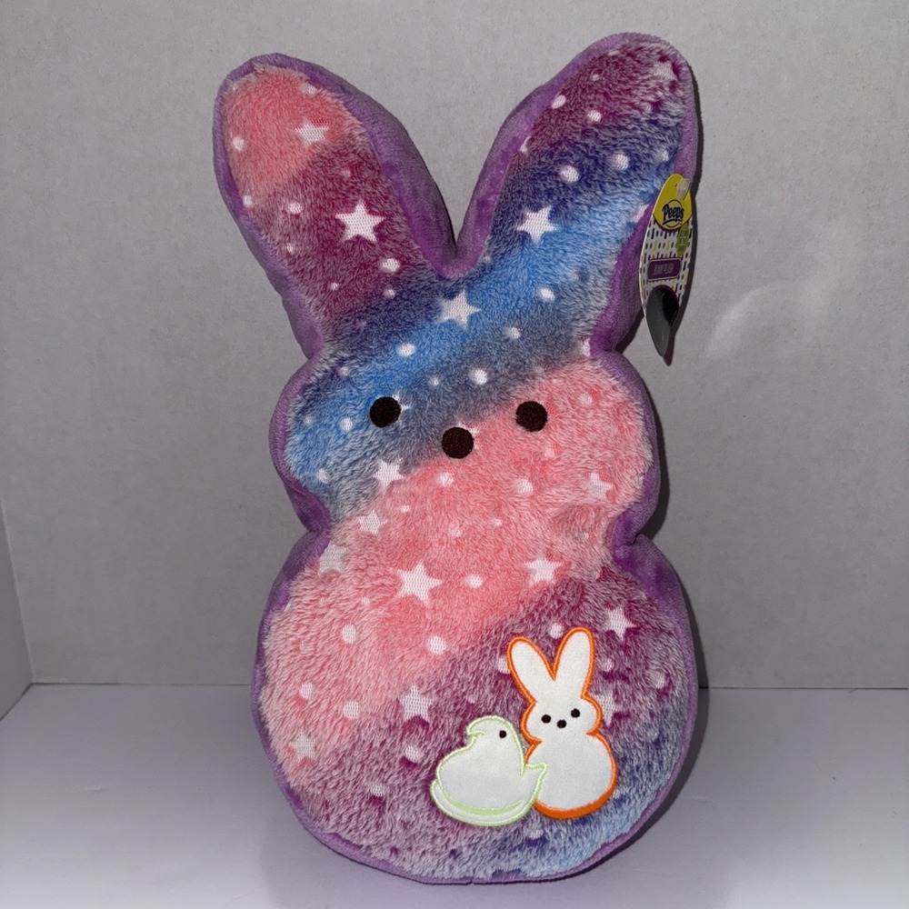 Peeps Easter Exclusive 17" Glow in the Dark Plush Bunny RARE 2023